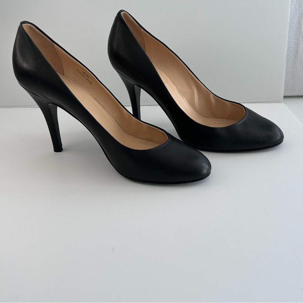 J. Crew Leather Pumps Heels Classic Black Size 9